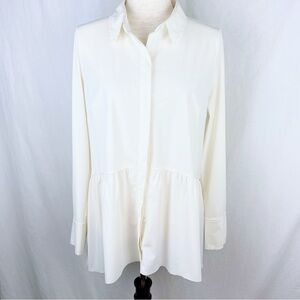 Lysse White Button-Down Top